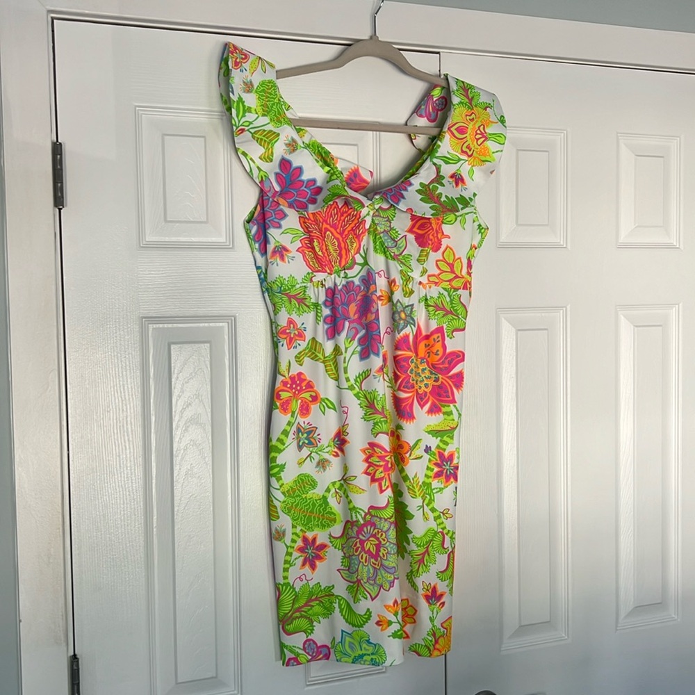 Like new.  Never worn Gretchen Scott dress.